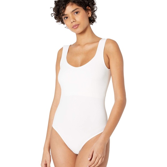 NWOT Free People Clean Lines Tank Bodysuit - XS-S (0-6) White - Picture 3 of 6